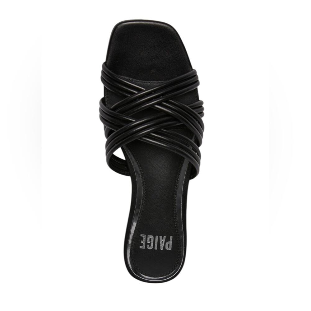 Paige Dina Slide Black Sandals – Sz 10